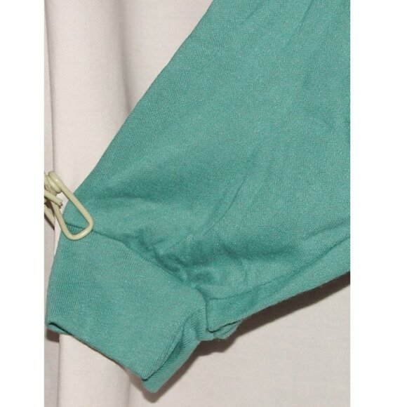 Vtg International Sportswear Mock Neck Pullover TOP, Plus Size 3X, Seafoam Green - Picture 3 of 6